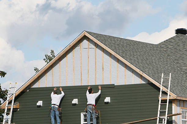 Professional Siding Contractor technician working in Audubon, NJ